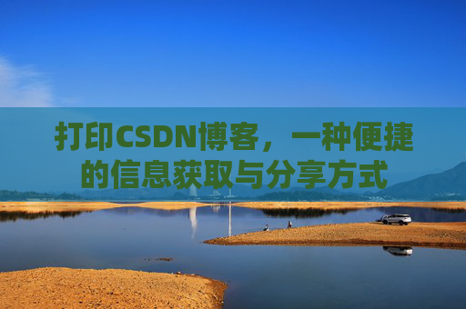 打印CSDN博客，一种便捷的信息获取与分享方式